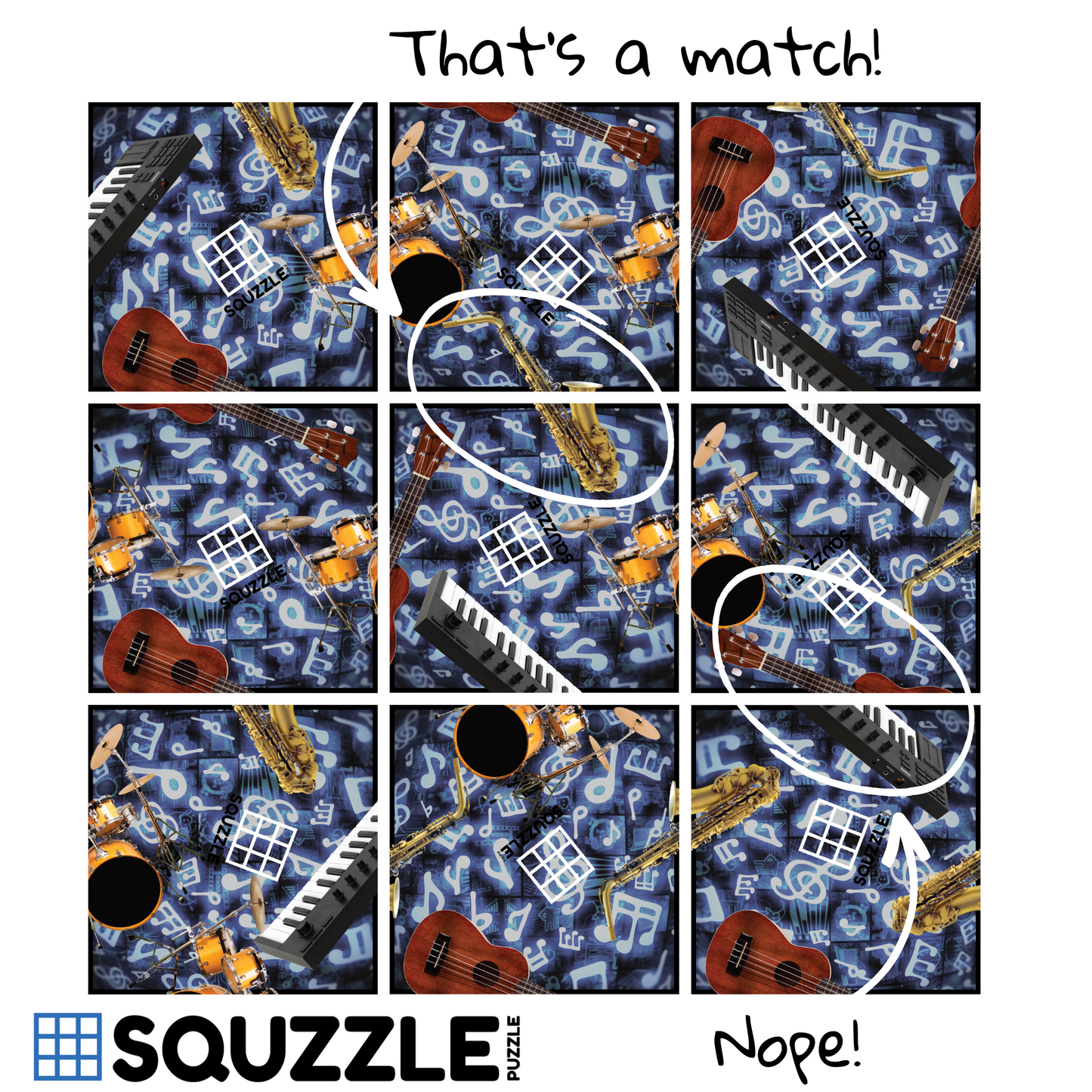 Brain Teaser (Ages 5+) Squzzle INSTRUMENTS