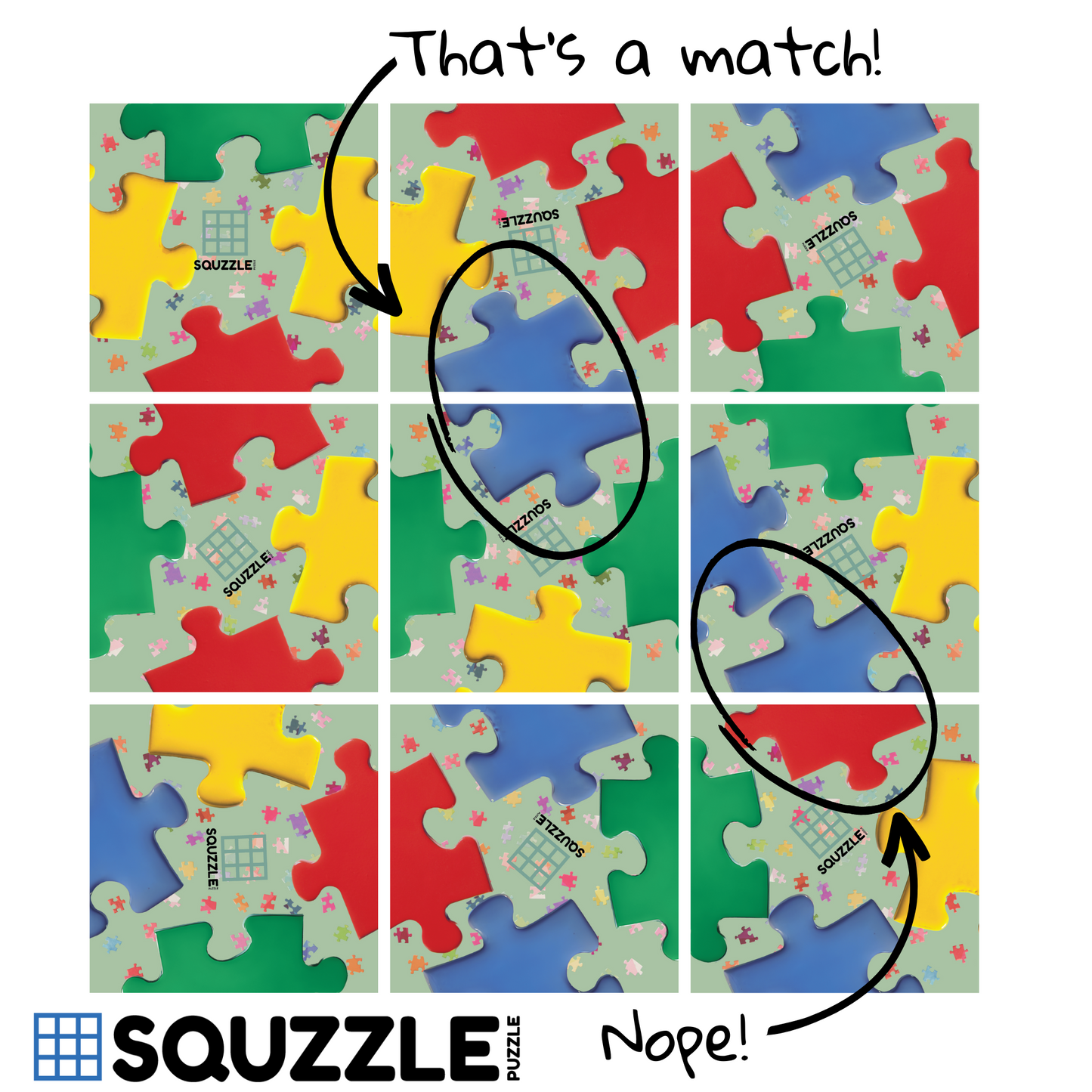 Brain Teaser (Ages 5+) Squzzle PUZZLED