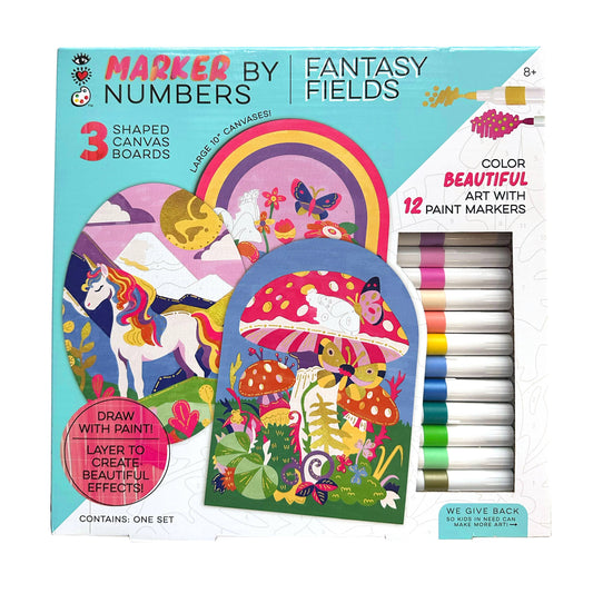 Art Kit (Ages 8+) Marker By Number-Fantasy Fields