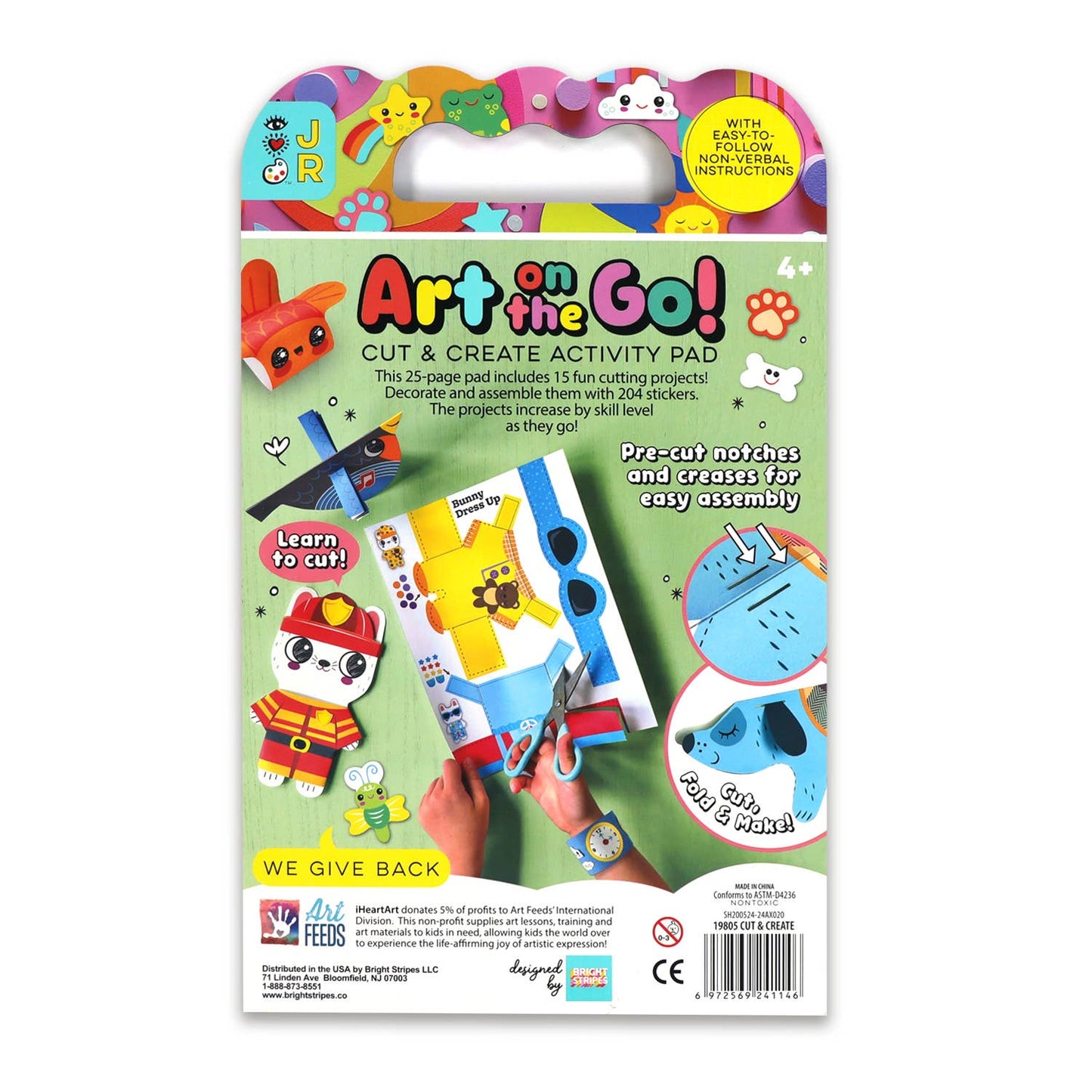 Art Kit (Ages 4+) Art on the Go! Cut & Create