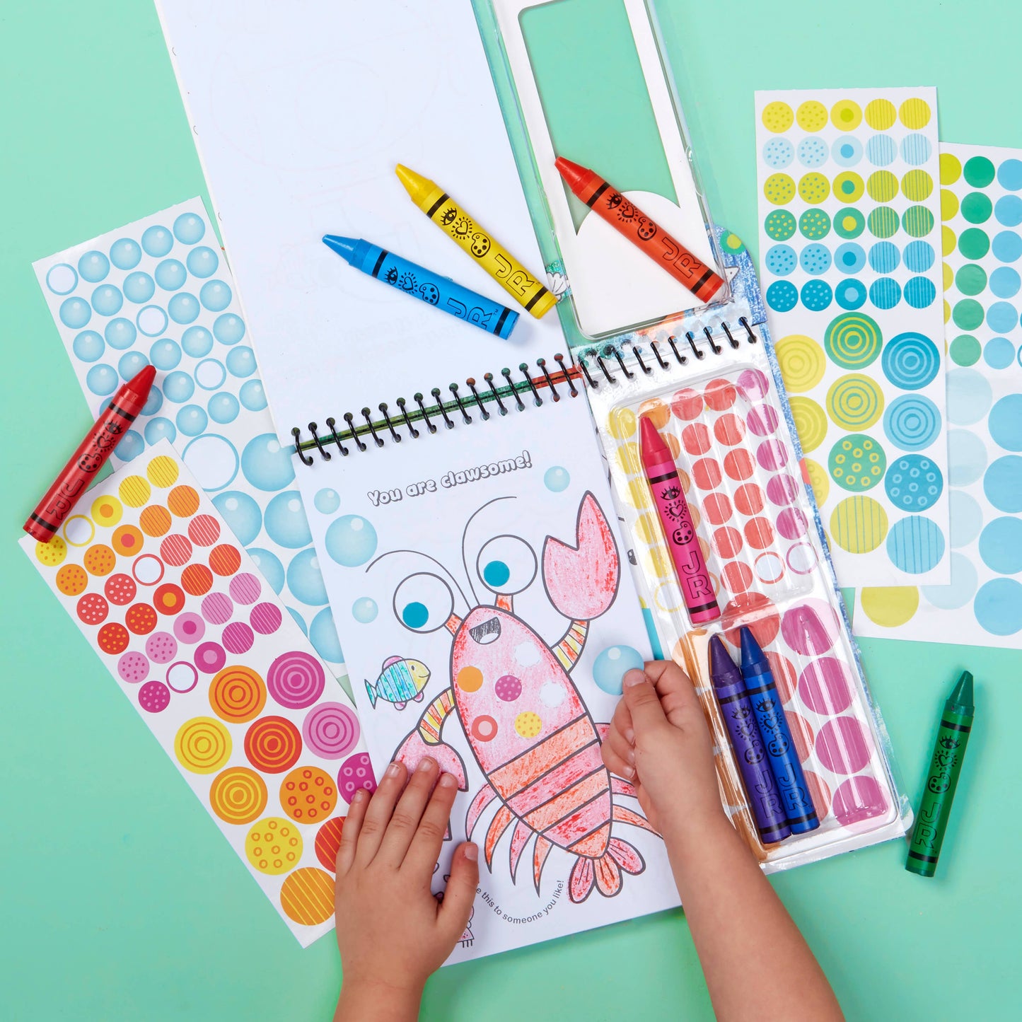 Art Kit (Ages 3+) IHeartArt Jr Art on the Go! Going Dotty Ocean