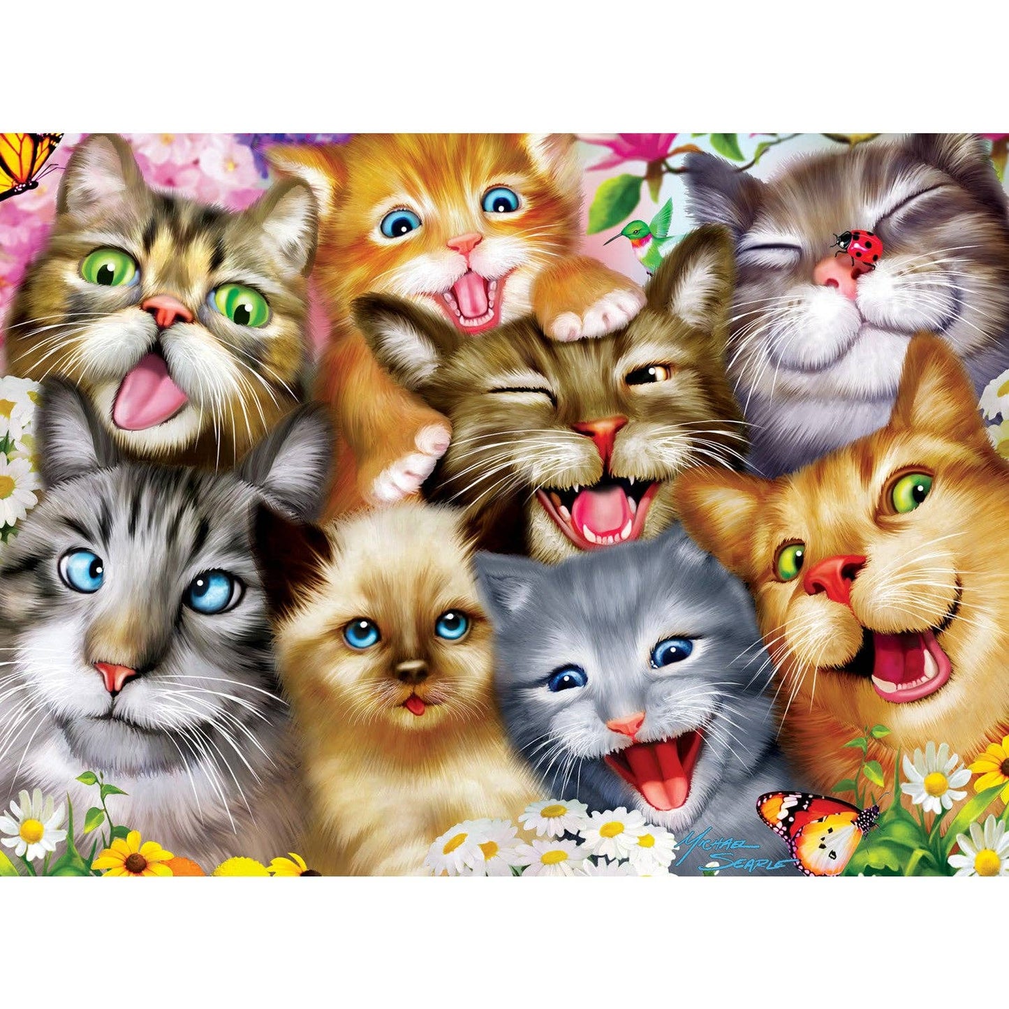 Puzzle (200 pc) Selfies - Pretty Kitties 200 Piece Puzzle