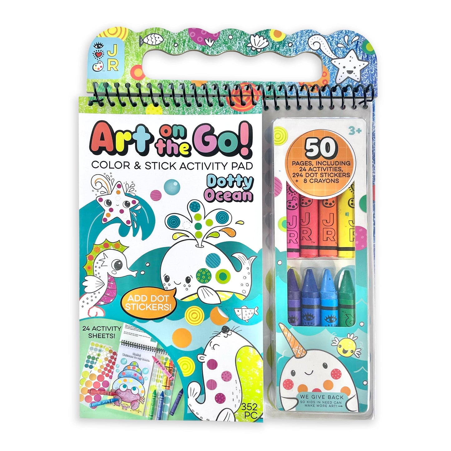 Art Kit (Ages 3+) IHeartArt Jr Art on the Go! Going Dotty Ocean