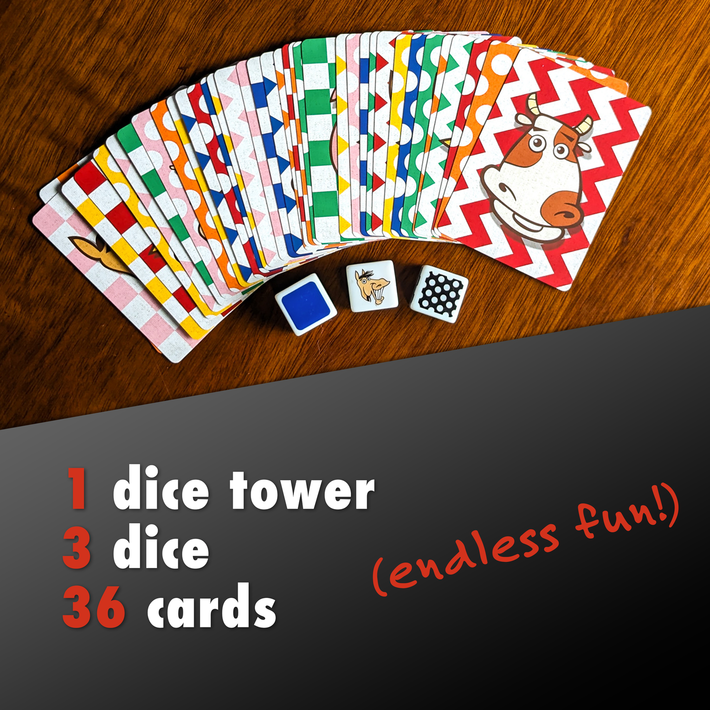 Dice Game (Ages 6+) Not It! Farmland Frenzy - Pigs, Cows, Horses, & Chickens