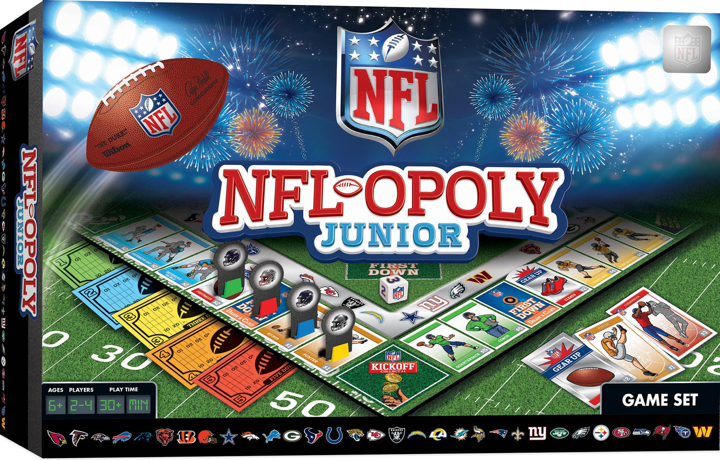 Board Game (Ages 6+) NFL Opoly Junior Board Game