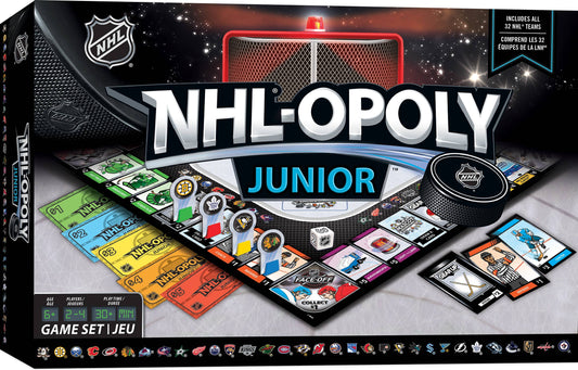 Board Game (Ages 6+) NHL Opoly Junior Board Game