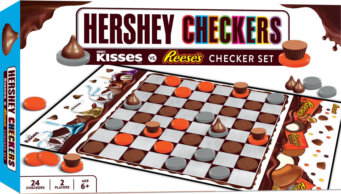 Board Game (Ages 6+) Hershey's Kisses vs Reese's Checkers Board Game