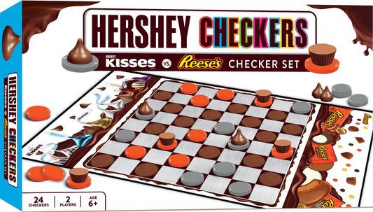 Board Game (Ages 6+) Hershey's Kisses vs Reese's Checkers Board Game