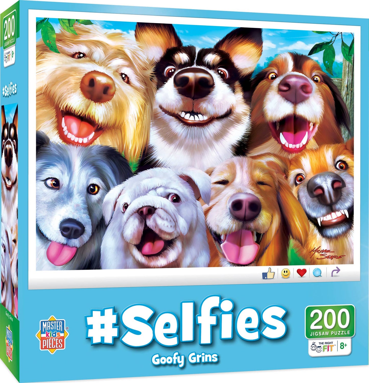 Puzzle (200 pc) Selfies - Goofy Grins 200 Piece Puzzle