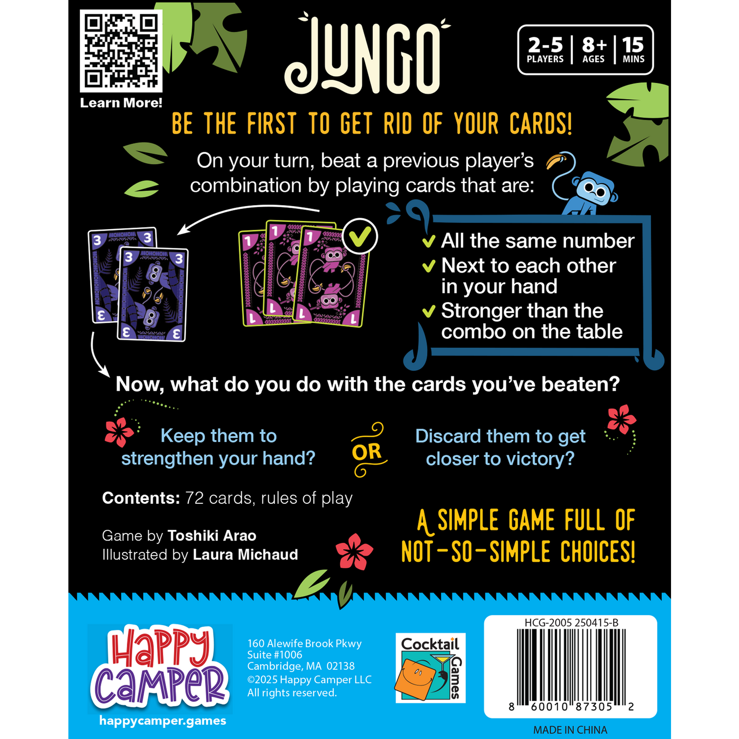 Card Game (Ages 8+) Jungo
