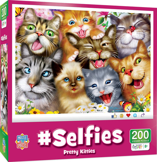 Puzzle (200 pc) Selfies - Pretty Kitties 200 Piece Puzzle