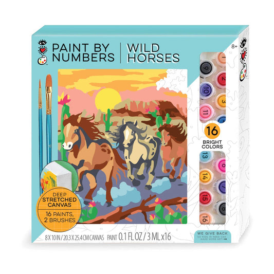 Art Kit (Ages 8+) IHeartArt Paint By Numbers Wild Horses