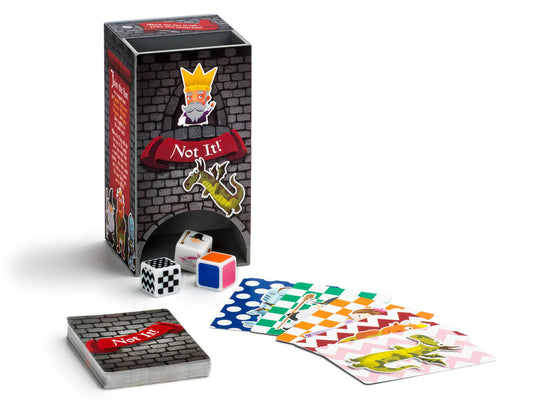 Dice Game (Ages 6+) Not It! Castle Land - Kings, Knights, Princesses, & Dragons!