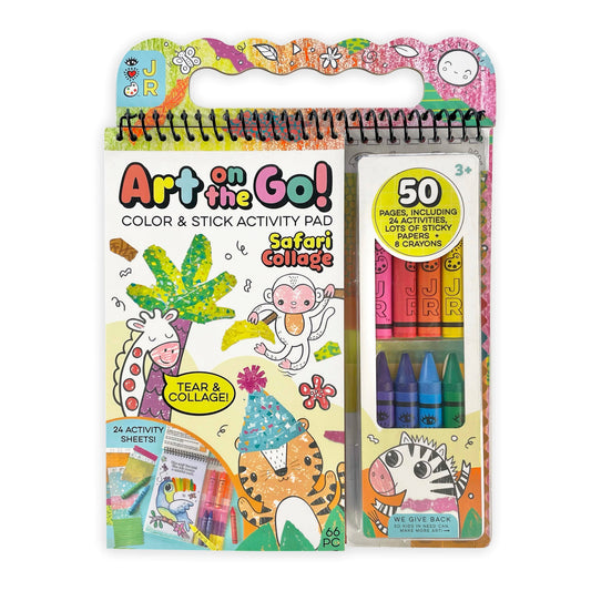 Art Kit (Ages 3+) IHeartArt Jr Art on the Go! Safari Collage