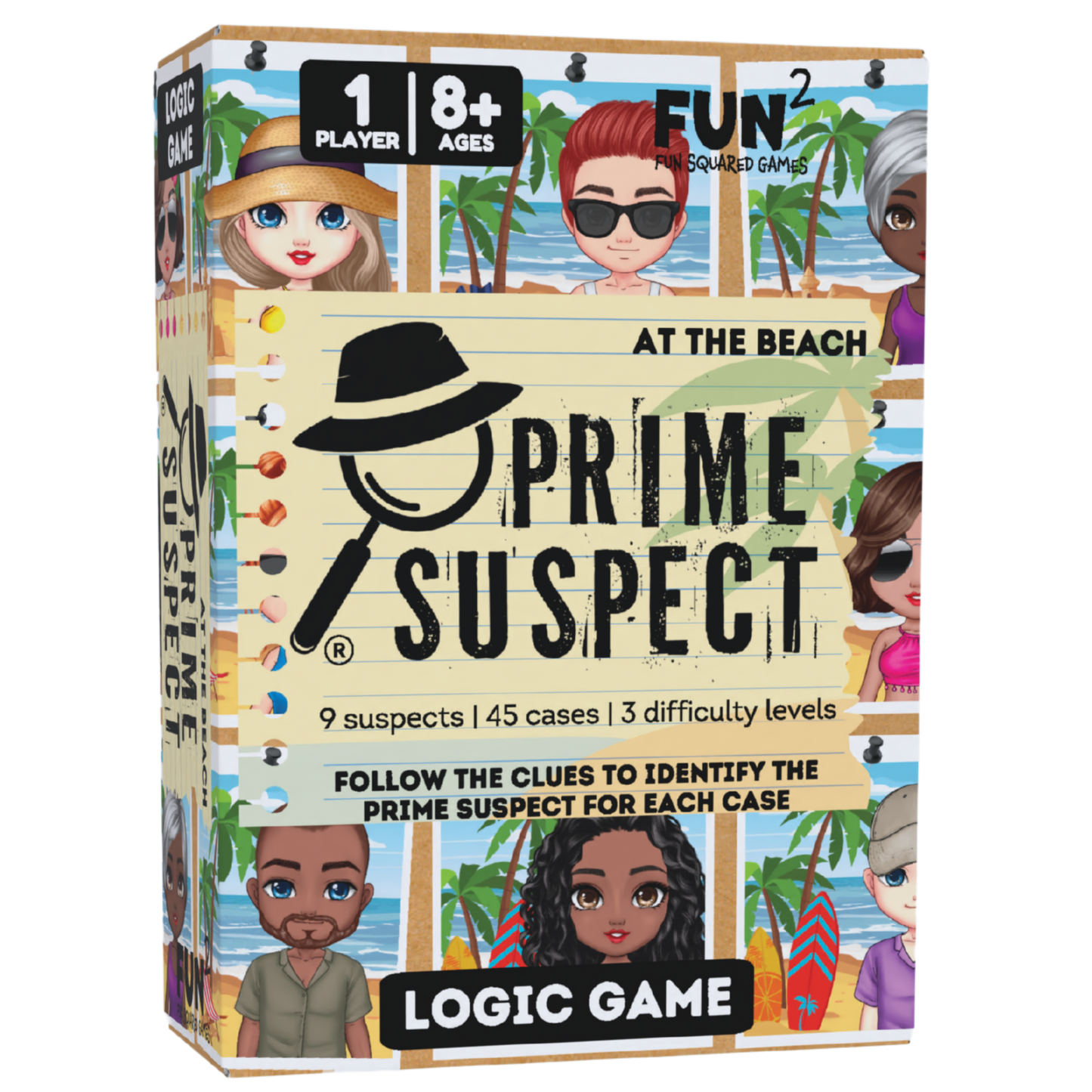 Logic Game (Ages 8+) PRIME SUSPECT: AT THE BEACH