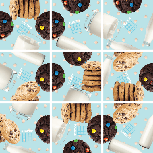 Brain Teaser (Ages 5+) Squzzle COOKIES & MILK