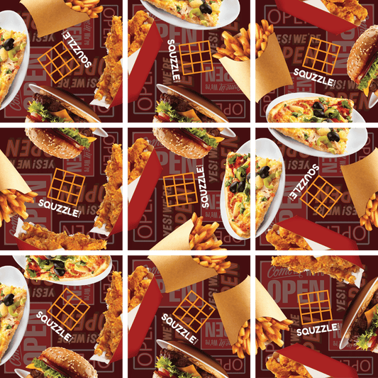 Brain Teaser (Ages 5+) Squzzle FOOD