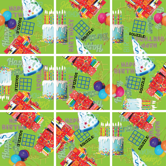Brain Teaser (Ages 5+) Squzzle HAPPY BIRTHDAY