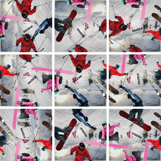 Brain Teaser (Ages 5+) Squzzle HIT THE SLOPES