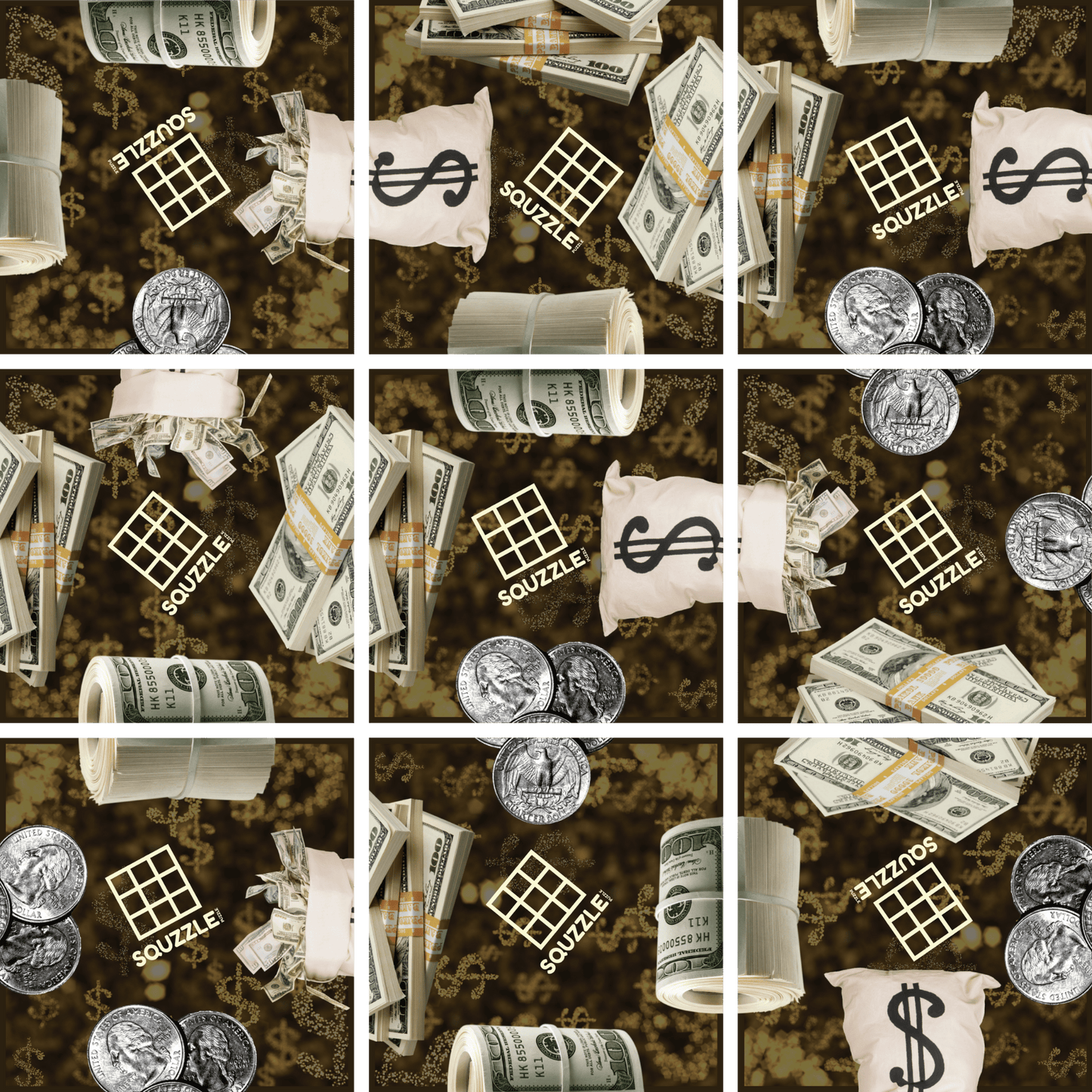 Brain Teaser (Ages 5+) Squzzle MONEY