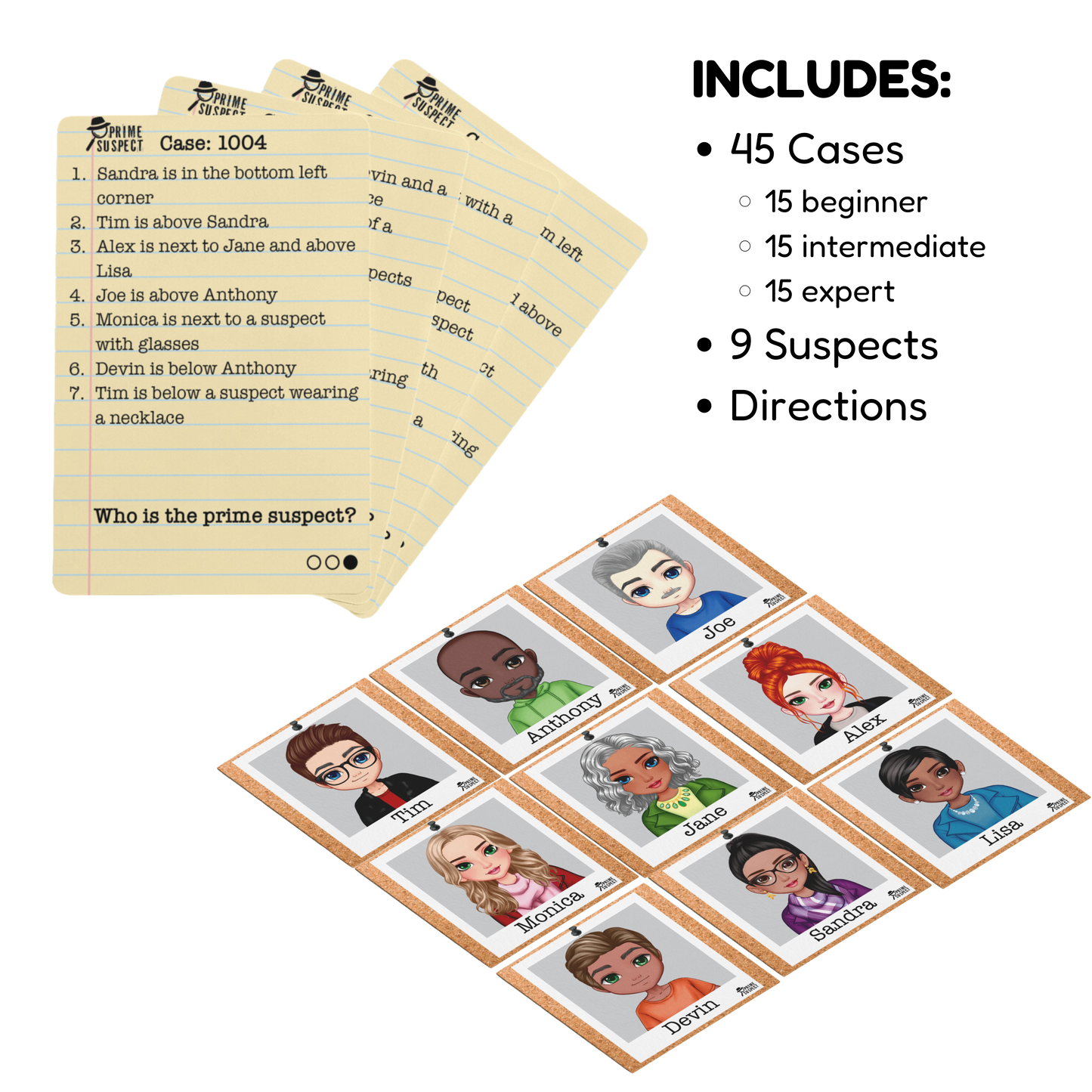 Logic Game (Ages 8+) PRIME SUSPECT: Original