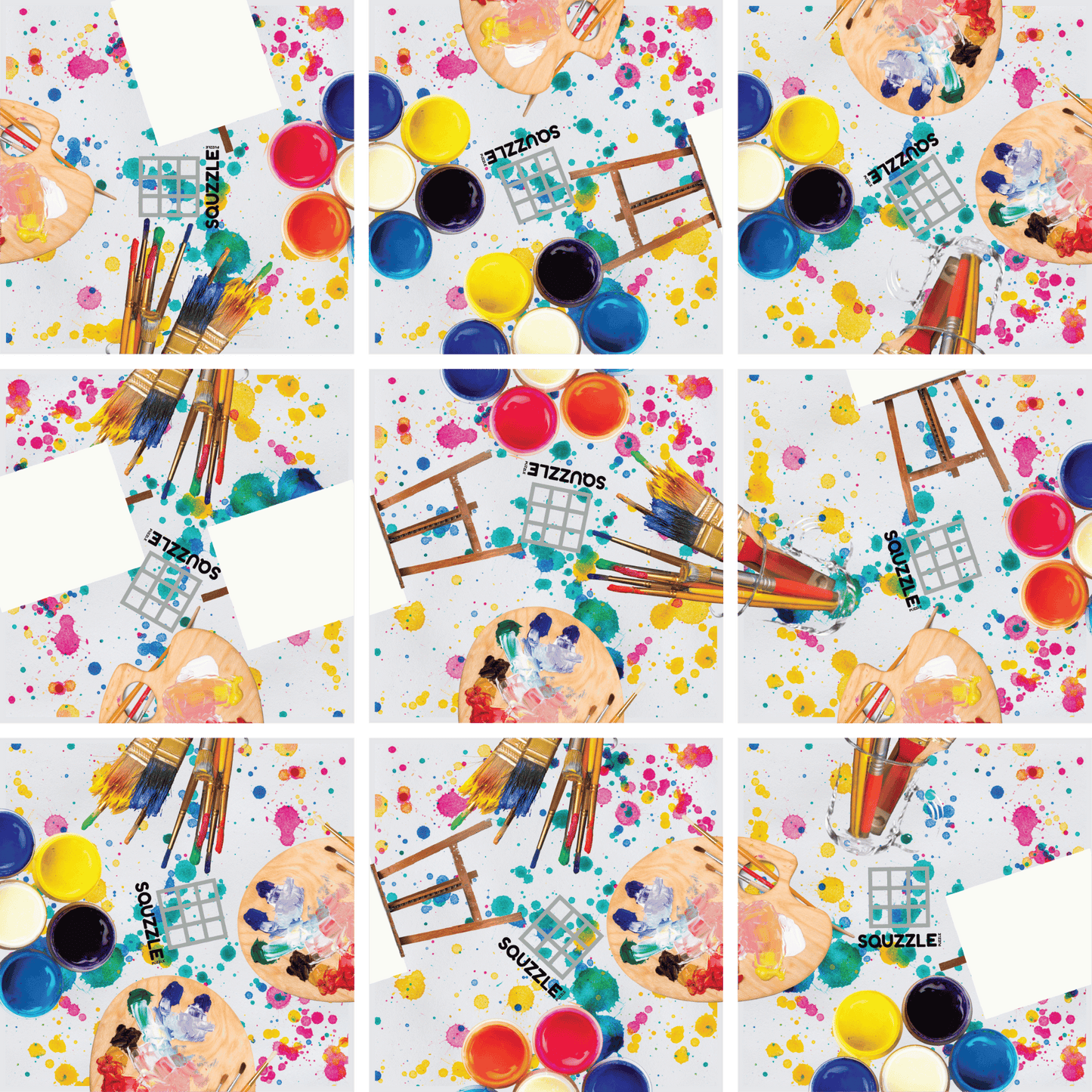 Brain Teaser (Ages 5+) Squzzle PAINTING