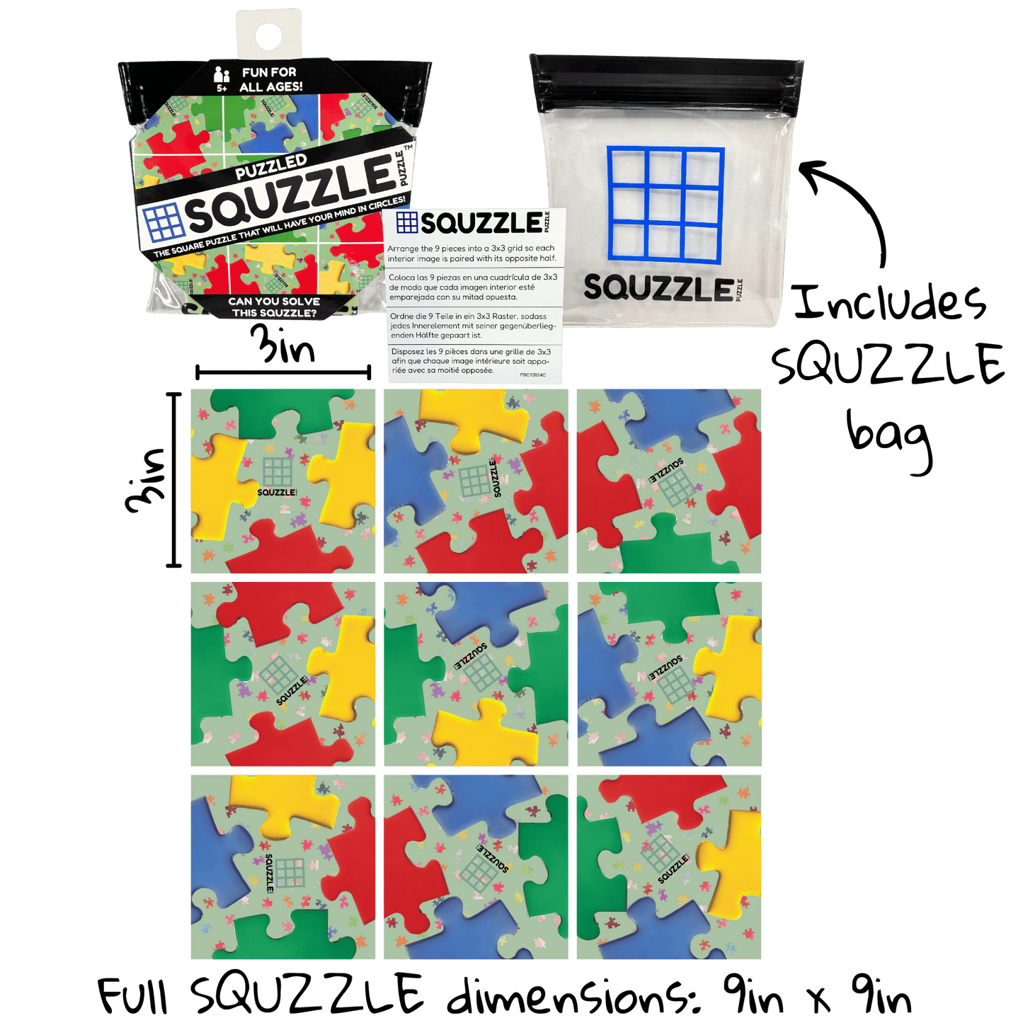 Brain Teaser (Ages 5+) Squzzle PUZZLED