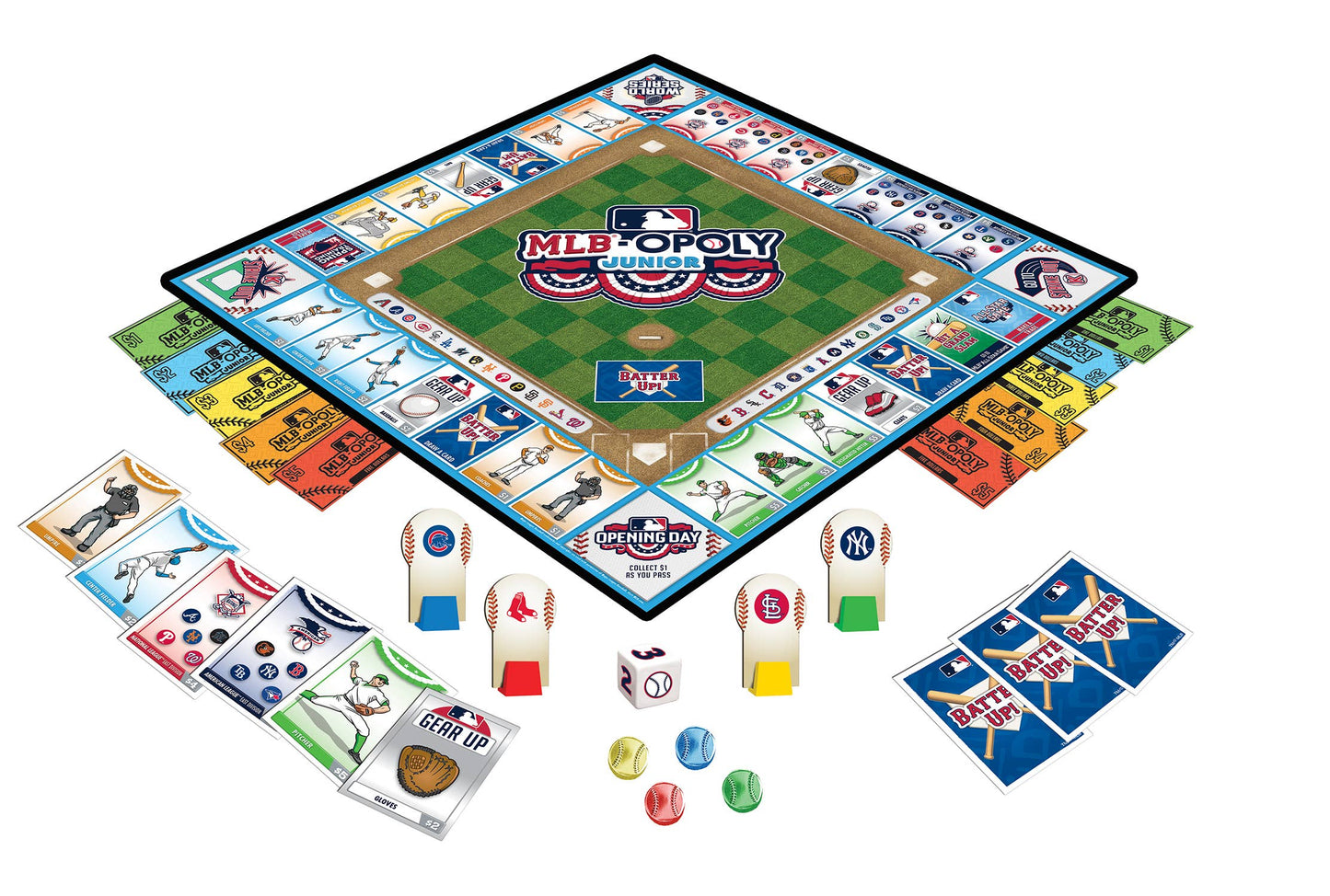 Board Game (Ages 6+) MLB Opoly Junior Board Game