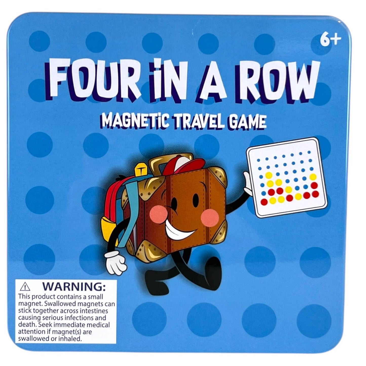 Travel Game (Ages 6+) On the Way Games Goplay Magnetic Four In A Row, Travel Game