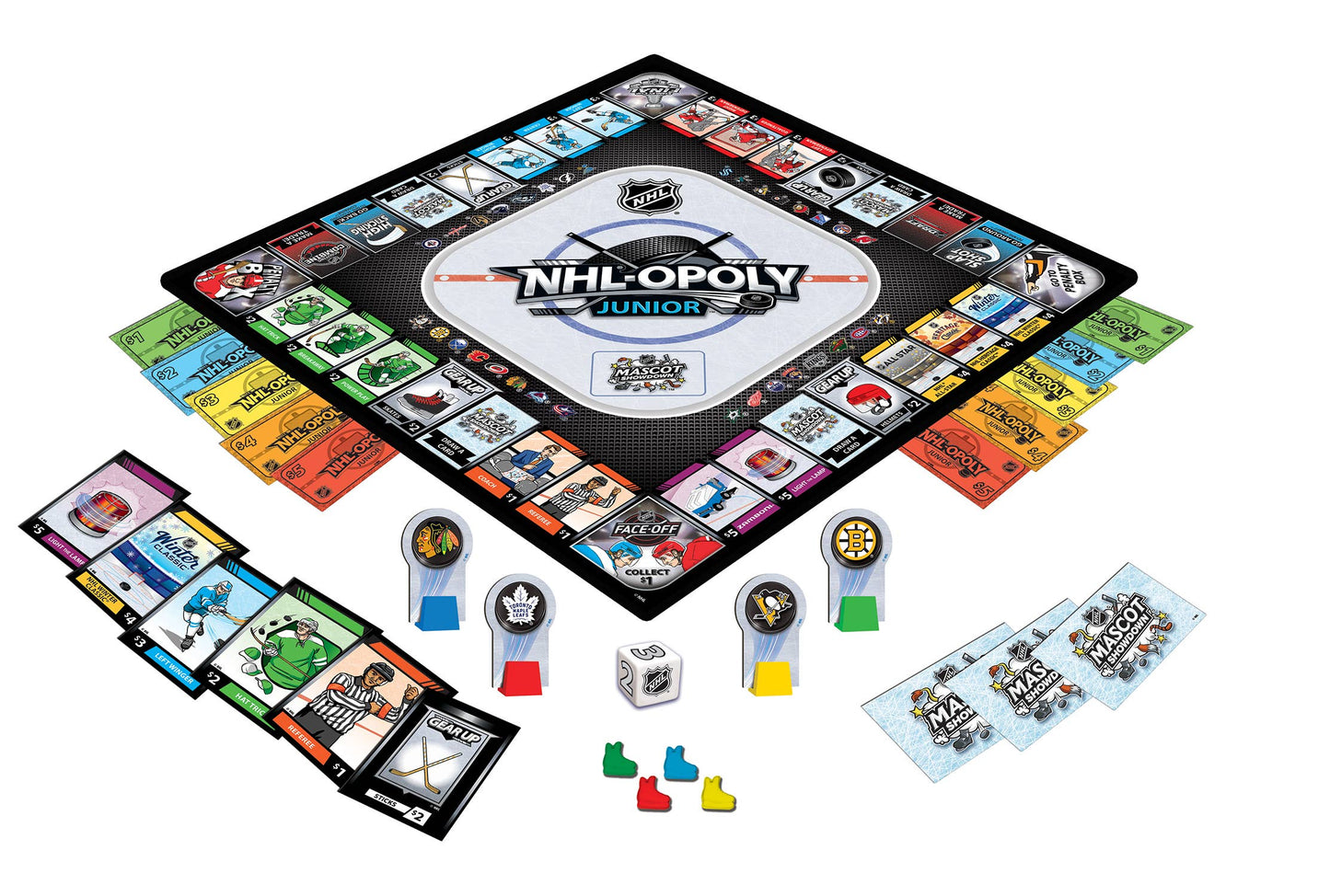 Board Game (Ages 6+) NHL Opoly Junior Board Game