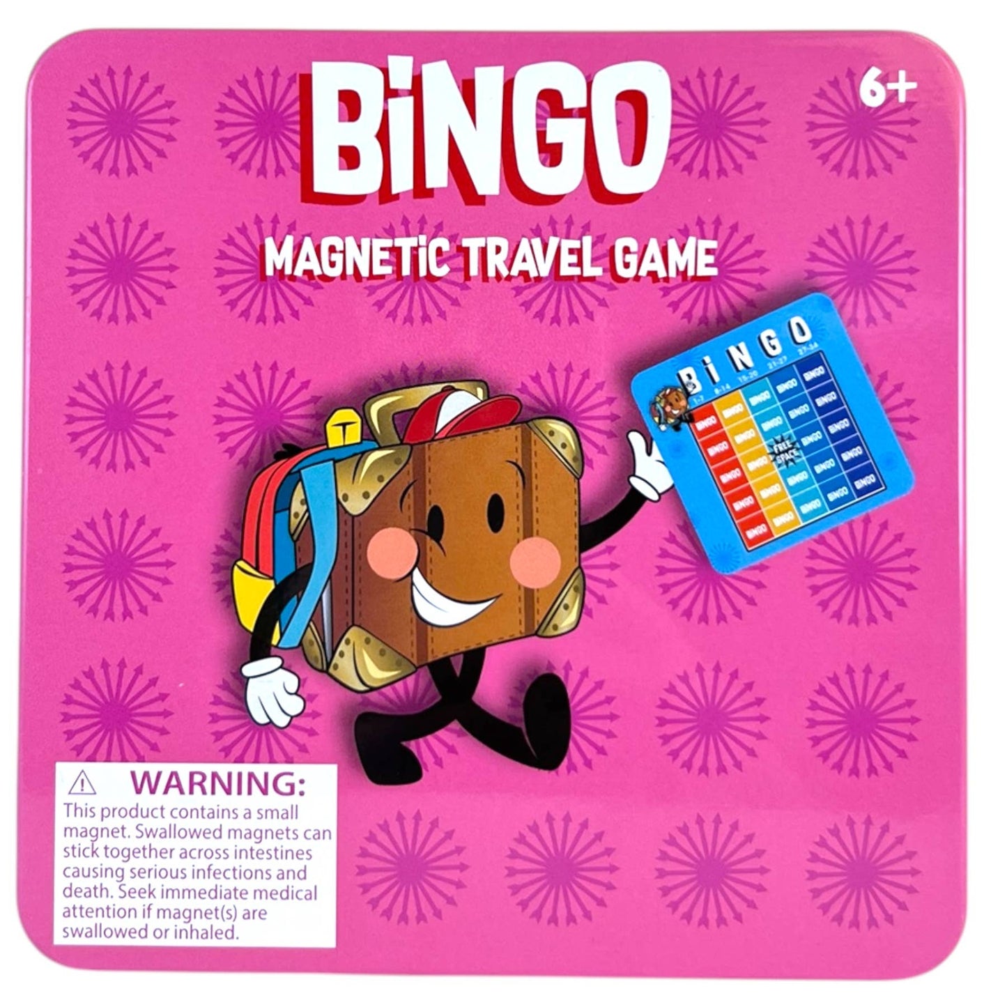 Travel Game (Ages 6+) On the Way Games- Magnetic Bingo, Travel Game
