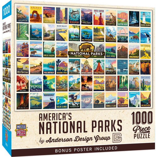 Puzzle (1000 pc) National Parks by Anderson Design Group 1000 Piece Puzzle