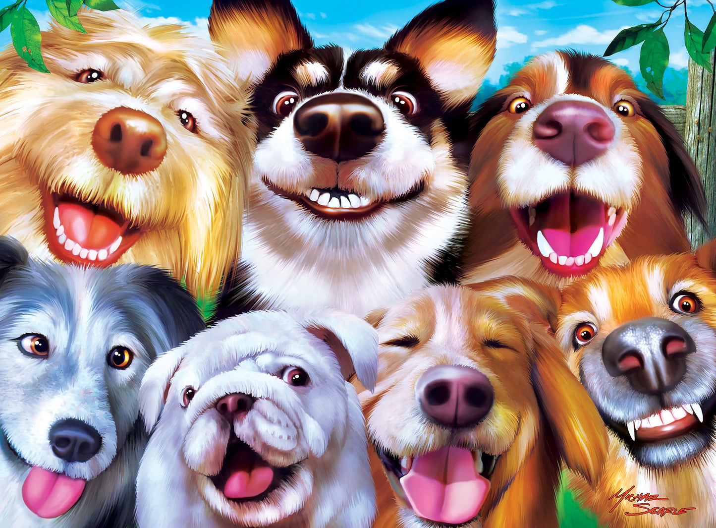 Puzzle (200 pc) Selfies - Goofy Grins 200 Piece Puzzle